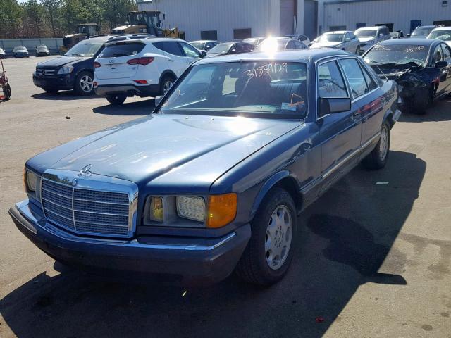 WDB1260221A057885 - 1984 MERCEDES-BENZ 380SE BLUE photo 2