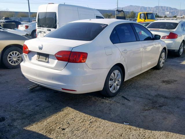3VW2K7AJ7CM329313 - 2012 VOLKSWAGEN JETTA BASE WHITE photo 4