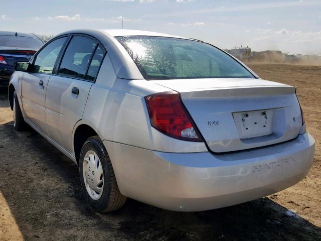 1G8AG52F33Z167476 - 2003 SATURN ION LEVEL SILVER photo 3