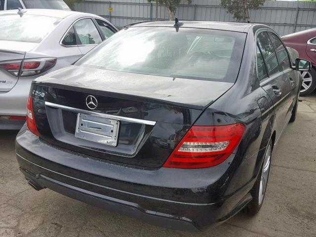 WDDGF4HB1DA757425 - 2013 MERCEDES-BENZ C 250 BLACK photo 4