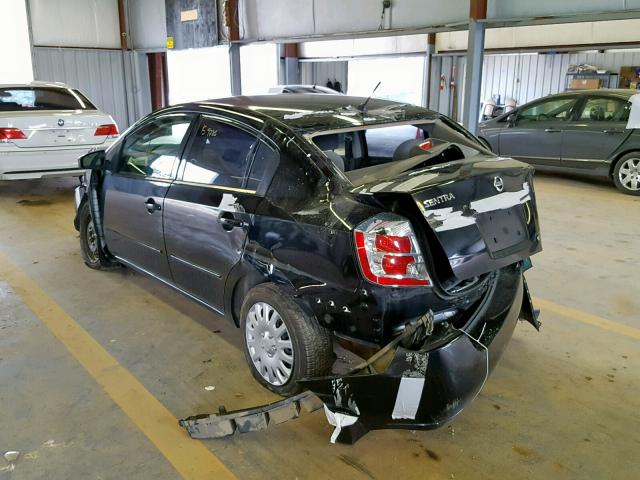 3N1AB61E38L619463 - 2008 NISSAN SENTRA 2.0 BLACK photo 3