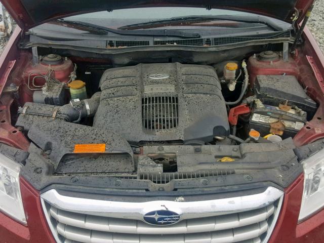 4S4WX9HD8B4401904 - 2011 SUBARU TRIBECA LI RED photo 7