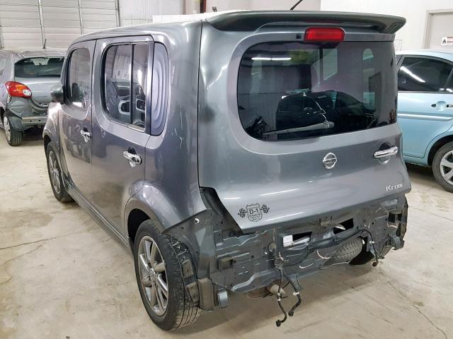 JN8AZ28R89T102669 - 2009 NISSAN CUBE BASE CHARCOAL photo 3