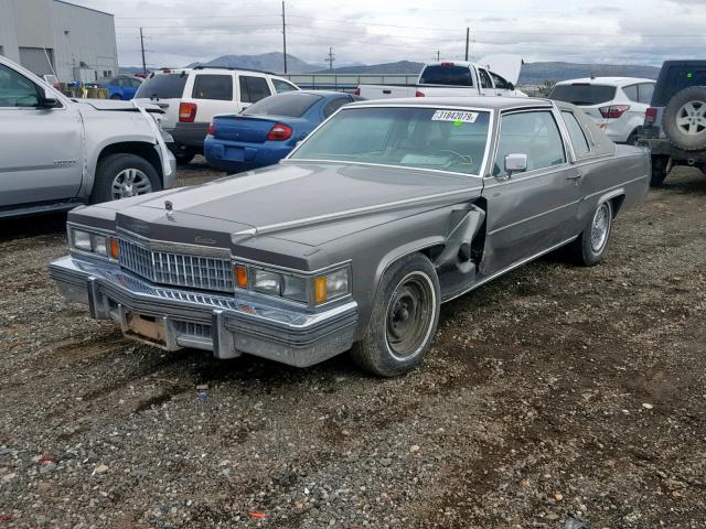 6D47S8Q190913 - 1978 CADILLAC COUPE DEVI GRAY photo 2