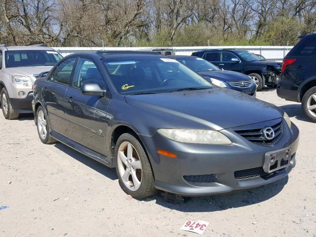 1YVHP80D055M10365 - 2005 MAZDA 6 S GRAY photo 1