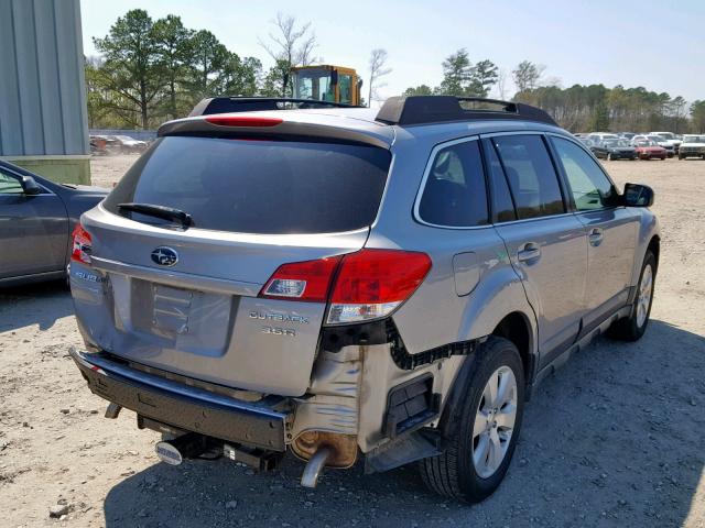 4S4BREKC3A2354518 - 2010 SUBARU OUTBACK 3. GRAY photo 4