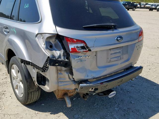 4S4BREKC3A2354518 - 2010 SUBARU OUTBACK 3. GRAY photo 9