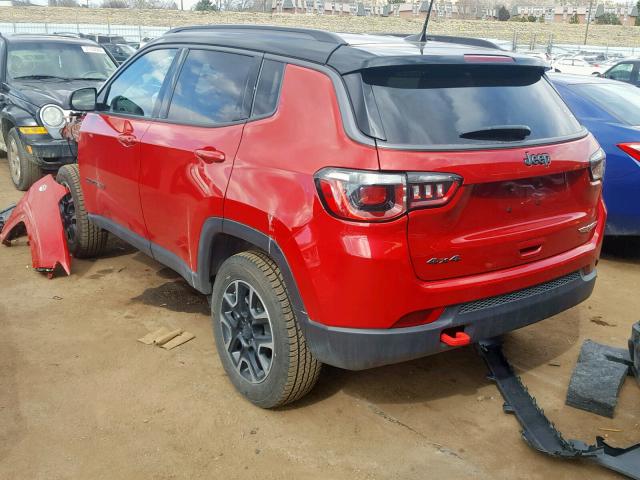 3C4NJDDB3JT485812 - 2018 JEEP COMPASS TR RED photo 3