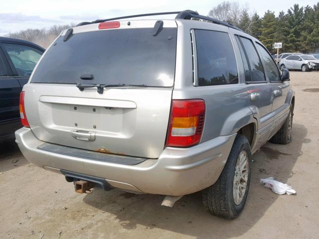 1J4GW58N94C230483 - 2004 JEEP GRAND CHER TAN photo 4