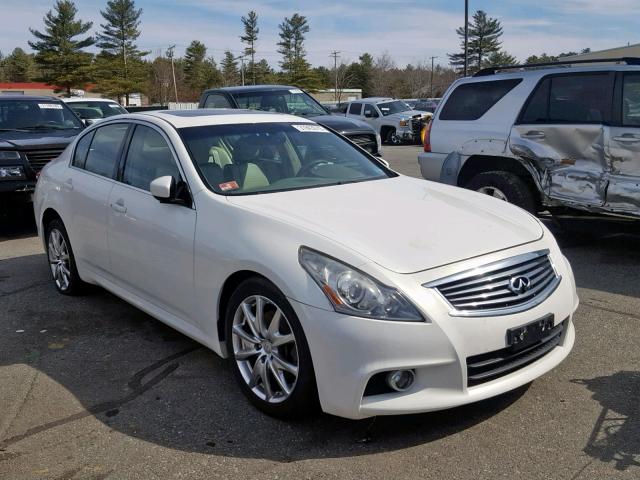 JN1CV6AR1CM977324 - 2012 INFINITI G37 WHITE photo 1