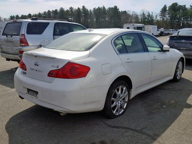 JN1CV6AR1CM977324 - 2012 INFINITI G37 WHITE photo 4