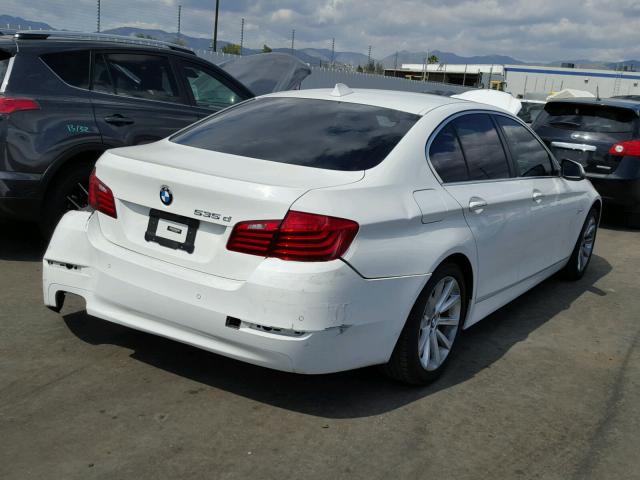 WBAXA5C52ED689858 - 2014 BMW 535 D WHITE photo 4