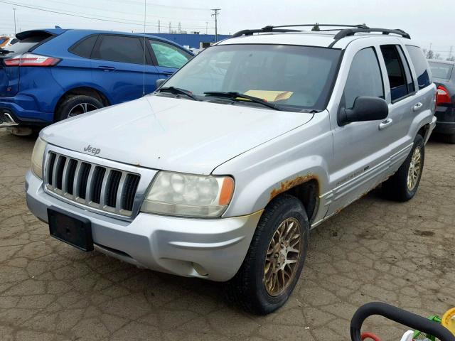 1J4GW58S74C137967 - 2004 JEEP GRAND CHER SILVER photo 2