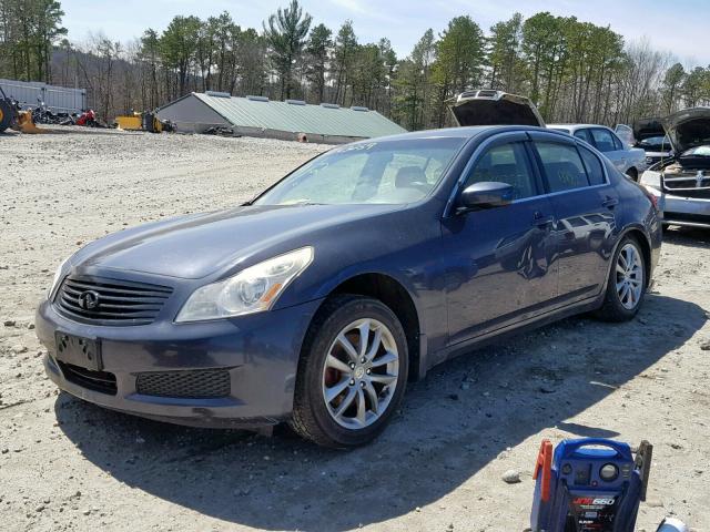 JNKCV61F59M359868 - 2009 INFINITI G37 BLUE photo 2