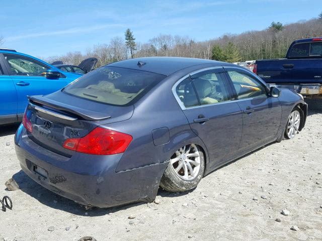 JNKCV61F59M359868 - 2009 INFINITI G37 BLUE photo 4