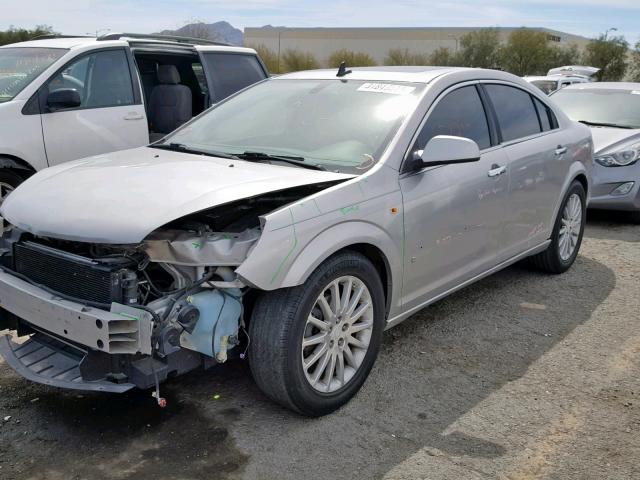 1G8ZV57767F243242 - 2007 SATURN AURA XR SILVER photo 2