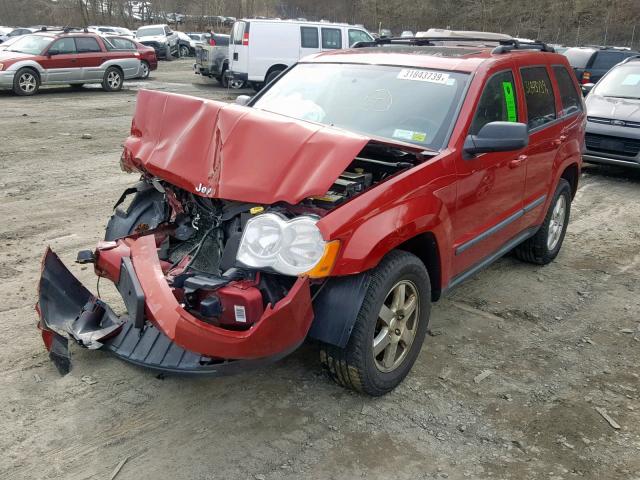 1J8GR48K39C539928 - 2009 JEEP GRAND CHER RED photo 2