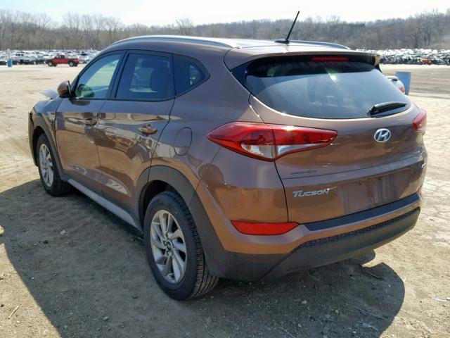 KM8J3CA42HU417036 - 2017 HYUNDAI TUCSON LIM GOLD photo 3