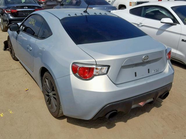 JF1ZNAA13D2733326 - 2013 TOYOTA SCION FR-S SILVER photo 3