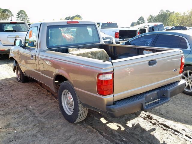 1FTYR10D74PA16386 - 2004 FORD RANGER GOLD photo 3