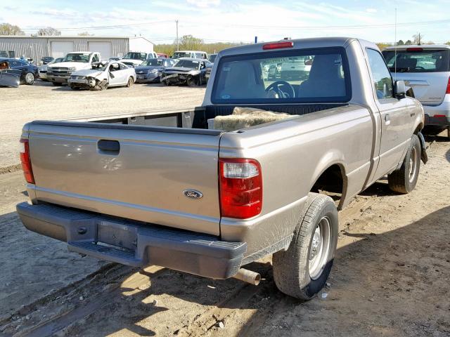 1FTYR10D74PA16386 - 2004 FORD RANGER GOLD photo 4