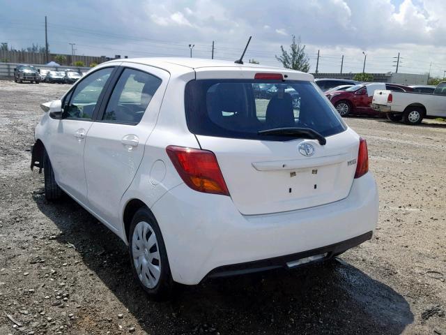 VNKKTUD3XHA075345 - 2017 TOYOTA YARIS L WHITE photo 3