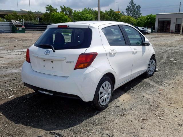 VNKKTUD3XHA075345 - 2017 TOYOTA YARIS L WHITE photo 4