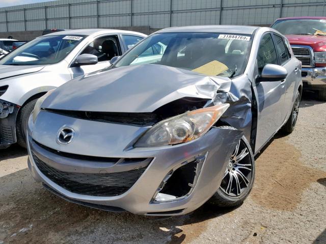 JM1BL1K55B1385342 - 2011 MAZDA 3 S GRAY photo 2