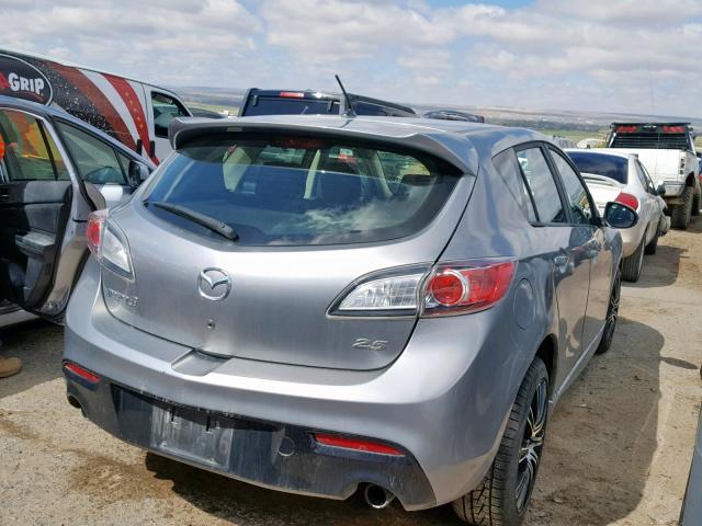 JM1BL1K55B1385342 - 2011 MAZDA 3 S GRAY photo 4