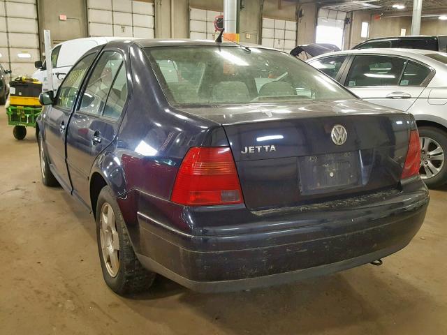 3VWSC29MXYM162452 - 2000 VOLKSWAGEN JETTA GLS BLUE photo 3