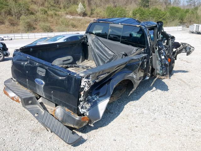 1FTWW31R78EA83691 - 2008 FORD F350 SRW S BLACK photo 4