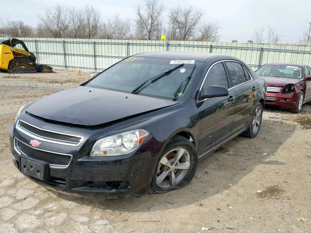 1G1ZJ57B794220565 - 2009 CHEVROLET MALIBU 2LT BLACK photo 2