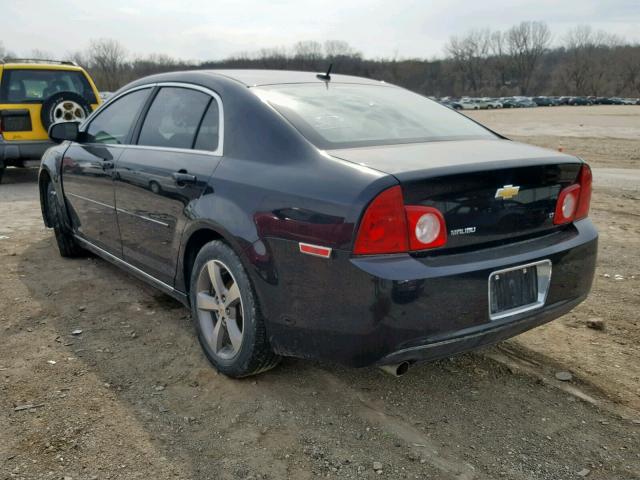 1G1ZJ57B794220565 - 2009 CHEVROLET MALIBU 2LT BLACK photo 3