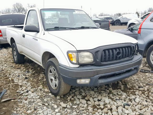 5TENL42N71Z763180 - 2001 TOYOTA TACOMA WHITE photo 1