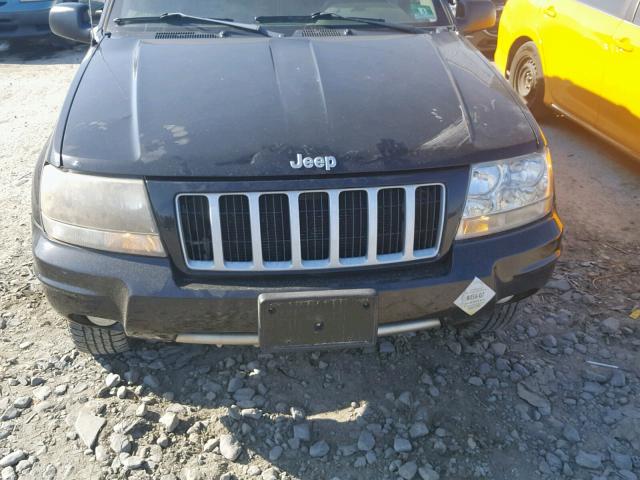 1J4GW48S94C171189 - 2004 JEEP GRAND CHER BLACK photo 9