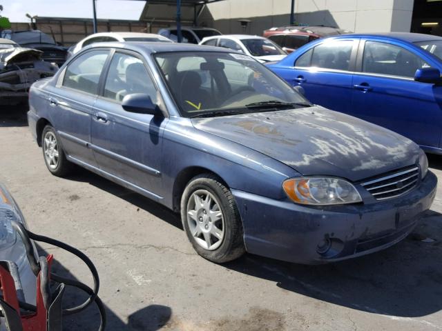 KNAFB121235261568 - 2003 KIA SPECTRA BA BLUE photo 1