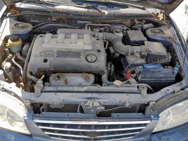 KNAFB121235261568 - 2003 KIA SPECTRA BA BLUE photo 7