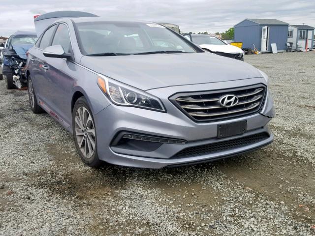 5NPE34AF3GH414068 - 2016 HYUNDAI SONATA SPO GRAY photo 1