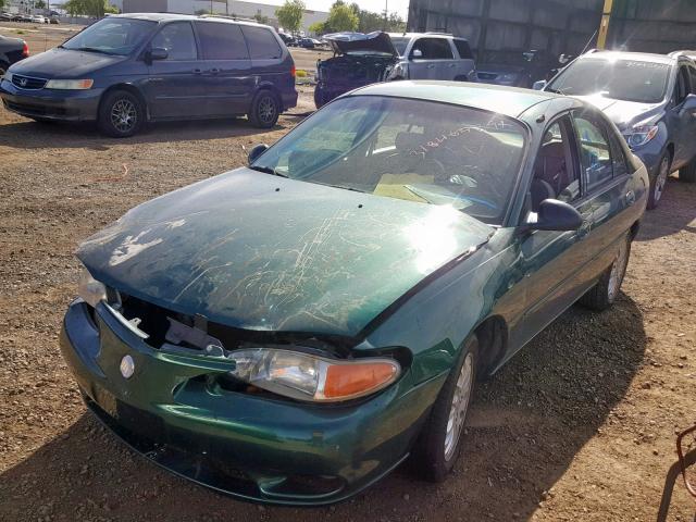 1MEFM13P9XW606268 - 1999 MERCURY TRACER LS GREEN photo 2