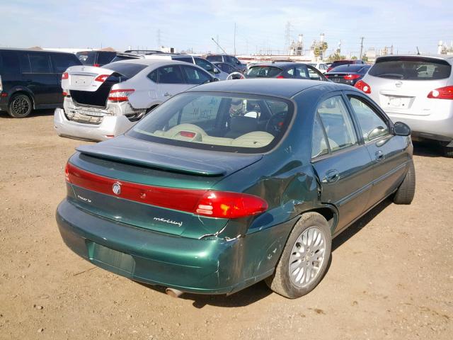 1MEFM13P9XW606268 - 1999 MERCURY TRACER LS GREEN photo 4