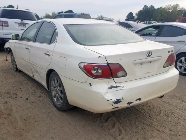 JTHBF30G725028176 - 2002 LEXUS ES 300 WHITE photo 3