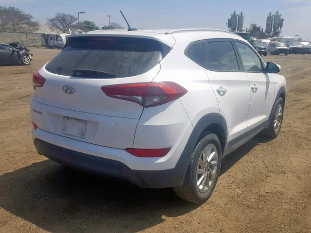 KM8J33A49GU137936 - 2016 HYUNDAI TUCSON LIM WHITE photo 4