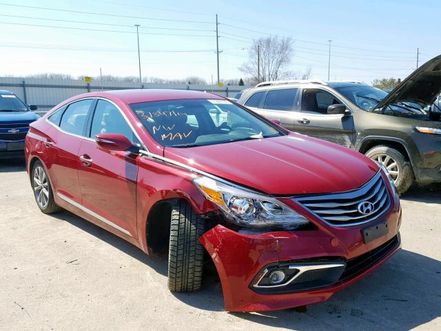 KMHFG4JGXGA554784 - 2016 HYUNDAI AZERA RED photo 1