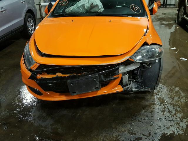 1C3CDFBB6ED861755 - 2014 DODGE DART SXT ORANGE photo 9