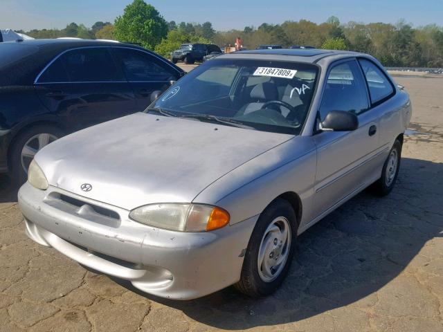 KMHVD34NXVU261827 - 1997 HYUNDAI ACCENT GS SILVER photo 2