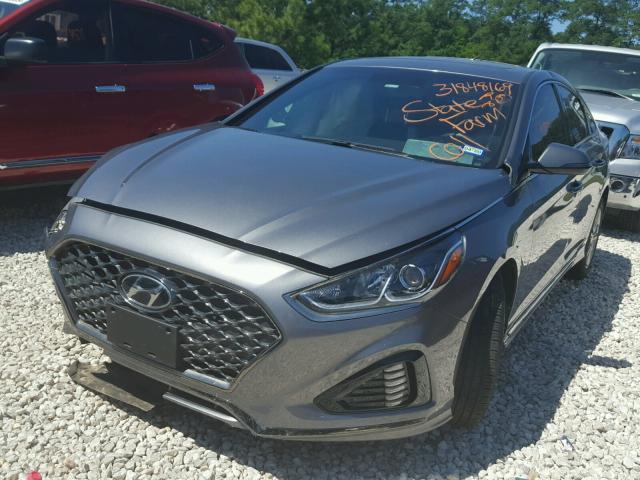 5NPE34AF6JH619620 - 2018 HYUNDAI SONATA SPO GRAY photo 2