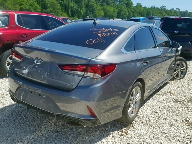 5NPE34AF6JH619620 - 2018 HYUNDAI SONATA SPO GRAY photo 4