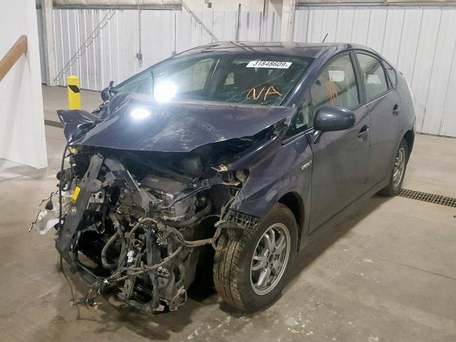 JTDKN3DU8B0304785 - 2011 TOYOTA PRIUS GRAY photo 2