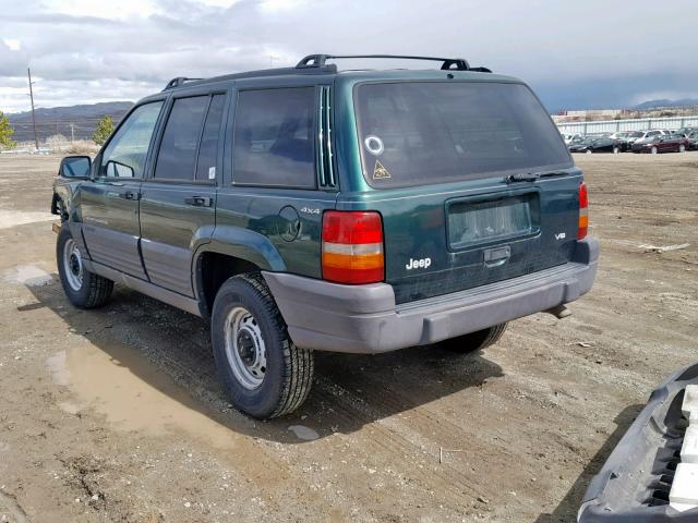 1J4GZ58Y9TC379508 - 1996 JEEP GRAND CHER GREEN photo 3