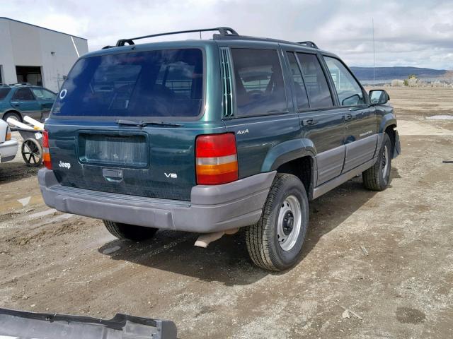 1J4GZ58Y9TC379508 - 1996 JEEP GRAND CHER GREEN photo 4